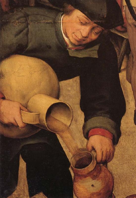 BRUEGEL, Pieter the Elder Details of Peasant Wedding Feast Germany oil painting art
